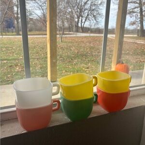 Colorful Stackable Mugs Set - Glasbake
